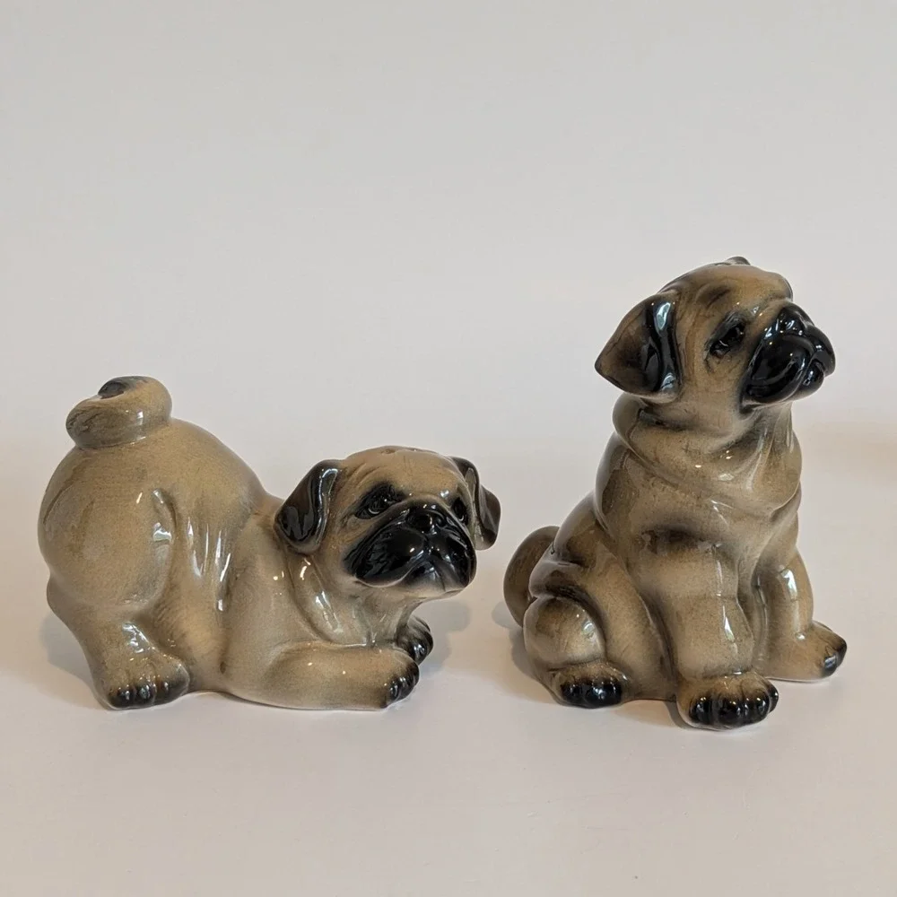 Big Sky Carvers Canine Salt Pepper Lot 6 Dogs-Beagle Westie Basset Pug Cocker
